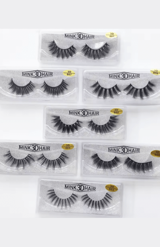 3D Mink Natural False Eyelashes