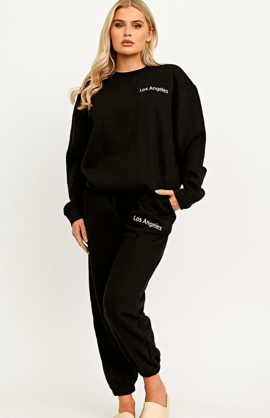 Ketelie Los Angeles Fleece Long Sleeve Jogger Set