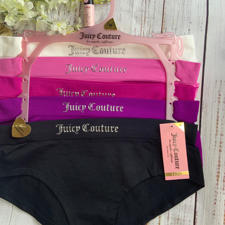 5 Pack Mix Color Intimates Juicy Couture panties