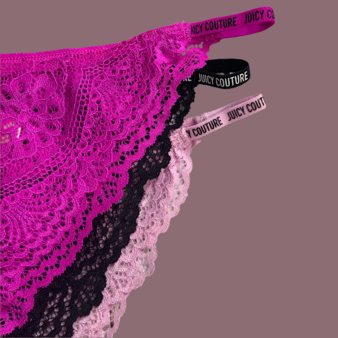 3 Pack Cheeky Mix Color Juicy Couture panties