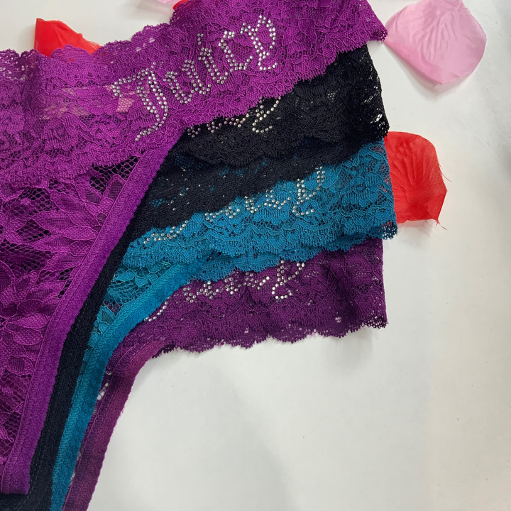 5 Pack Mix Color Juicy Couture Thongs