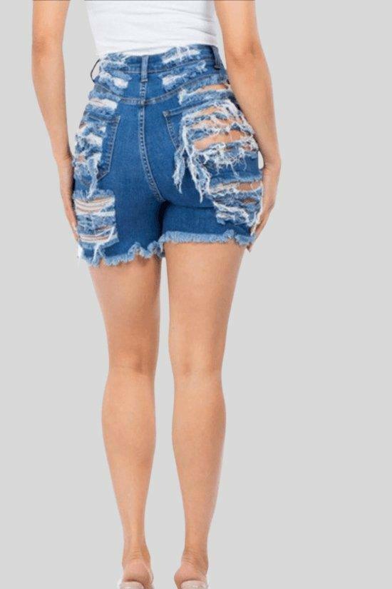 BENIT Junior heavy destroy short jeans. - La Belle Gina Boutique