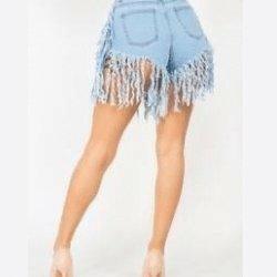 BOO Mid rise denim shorts. - La Belle Gina Boutique