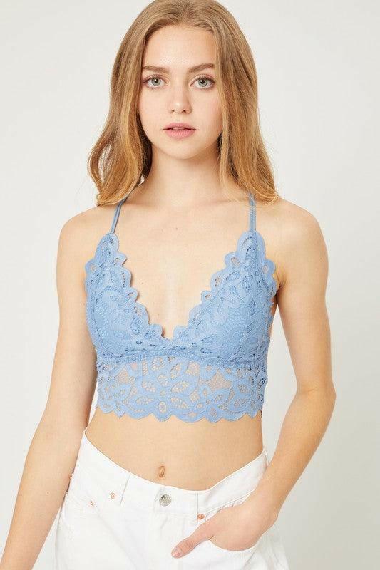 Lola lace bralette top - La Belle Gina Boutique