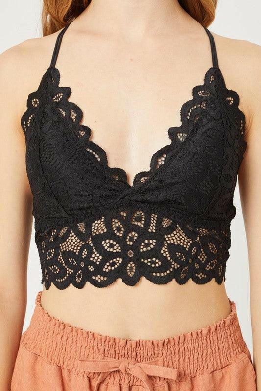 Lola lace bralette top - La Belle Gina Boutique