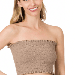 Lora Smocked Tube Top - La Belle Gina Boutique