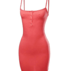 Rosie Button Front body on mini dress. - La Belle Gina Boutique