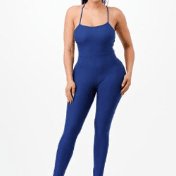 Salina Open Back Lace Up Jumpsuit - La Belle Gina Boutique